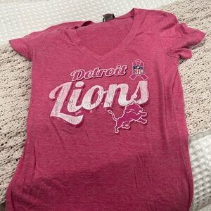 Detroit lions nfl apparel vneck tshirt